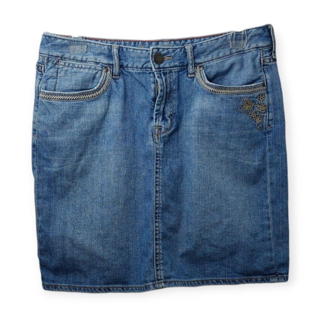 Eddie Bauer Women's Size 6 Skirt Demin Jean  Blue